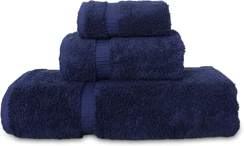 Miniatura 47 de Colección de calidad de hotel y spa, altamente absorbente y de secado rápido, 100% algodón turco, 750+ GSM, toallas ecológicas, toallas con borde