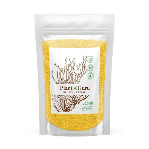 Pellets de cera de Candelilla de 1 libra. Cera vegana natural 100% pura de grado alimenticio para bálsamo labial DYI, fabricación de jabón y velas,