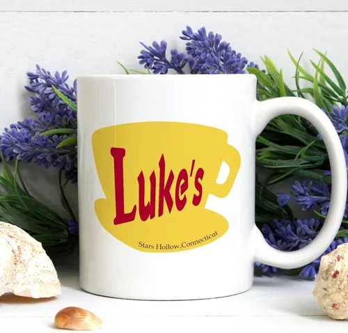 Miniatura 4 de Toshiy Luke's Diner - Taza de café, regalo divertido para los amantes de los comedores, elefante blanco de Navidad, 11 onzas