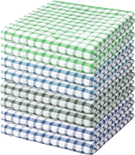 Nialnant 8 Piezas Trapos de Cocina para Platos, 100% Algodón Suave Absorbente de Secado Rápido, Paños de Cocina para Cocina, Lavar Platos, Trapos de