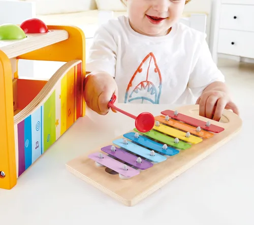 Miniatura 6 de Banco para tocar música con xilófono de Hape, talla única , Amarillo