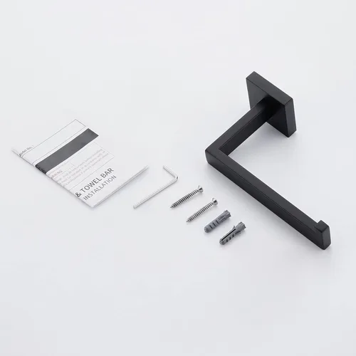Miniatura 7 de KES Soporte de papel higiénico negro mate Soporte de pared para papel higiénico de baño para Mega Rolls SUS304 acero inoxidable negro mate