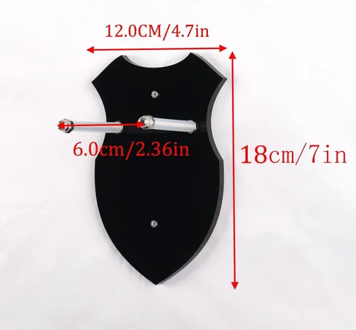 Miniatura 2 de WANLIAN Soporte de pared para espada, soporte de espada, gancho de pared, soporte de pared para espada, daga, hacha, keyblade sin pantalla vertical