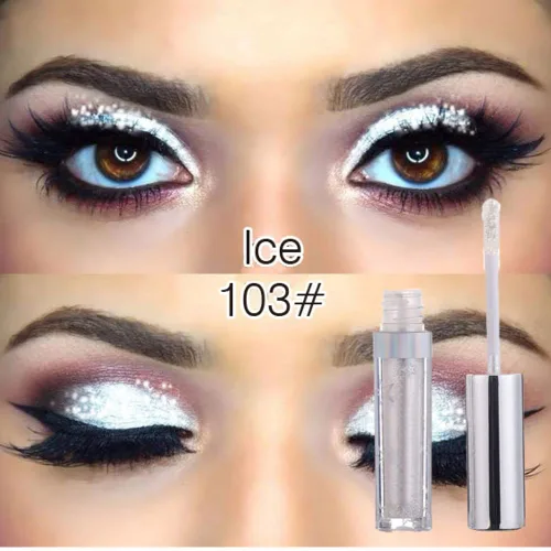 Miniatura 2 de Sombra de ojos líquida con brillantina, pigmentos metálicos, metales de maquillaje brillantes para ojos, delineadores de ojos, sombra de ojos