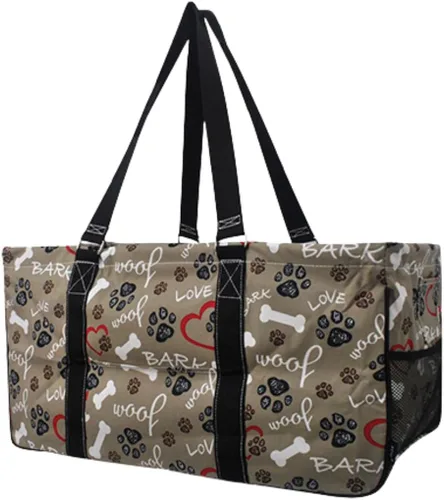 Miniatura 104 de NGIL Bolsa de comestibles reutilizable extra grande plegable de gran tamaño para comestibles, almacenamiento, picnic, playa, Flecha-negro