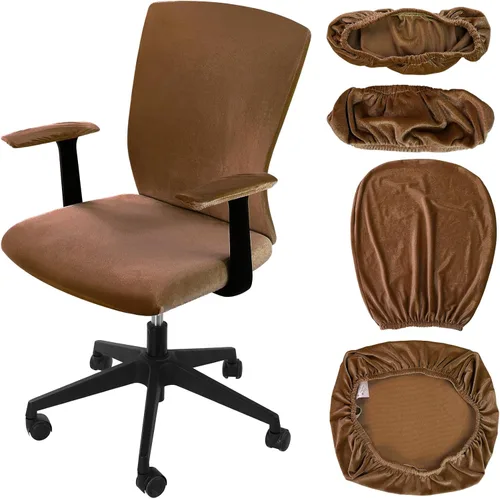 Miniatura 20 de Tallew Juego de 4 Fundas para Silla de Oficina, Fundas Universales Elásticas para Computadora, Fundas Protectoras Estiratables para Asiento