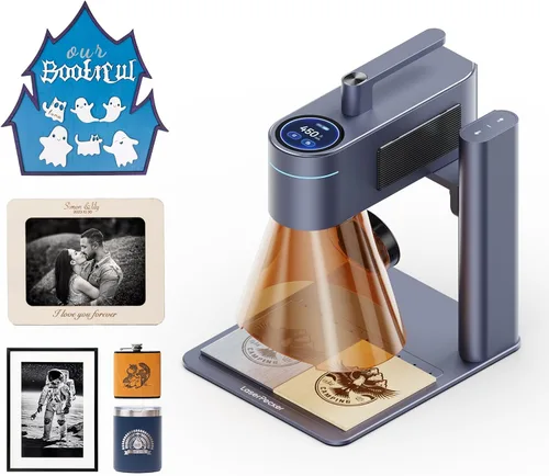 Miniatura 10 de LaserPecker LP4 (Deluxe) Grabadora láser dual para casi todos los materiales, láser diodo de 10 W + láser IR de 2 W Engrabadora láser de alta