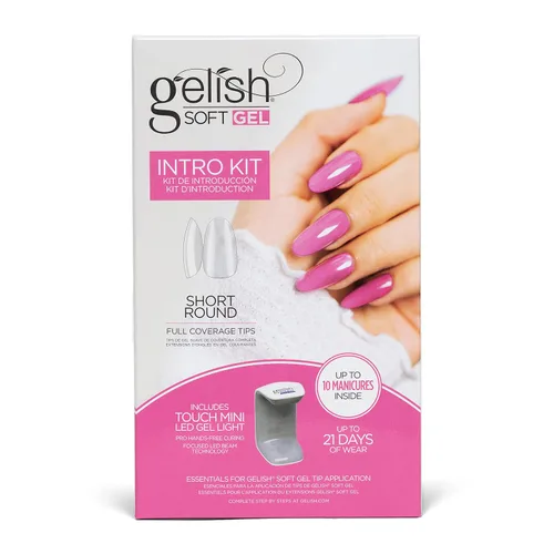 Miniatura 7 de Gelish Soft Gel™ - Kit de iniciador de introducción de cobertura completa, puntas de presión de ataúd mediano