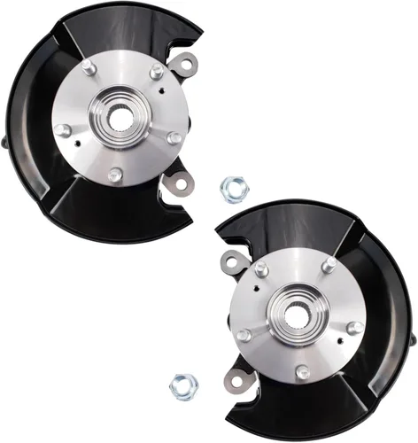 TRQ Juego de ensamblaje de nudillos de dirección delantera para lado del conductor y del pasajero compatible con Honda Civic 2006-2011