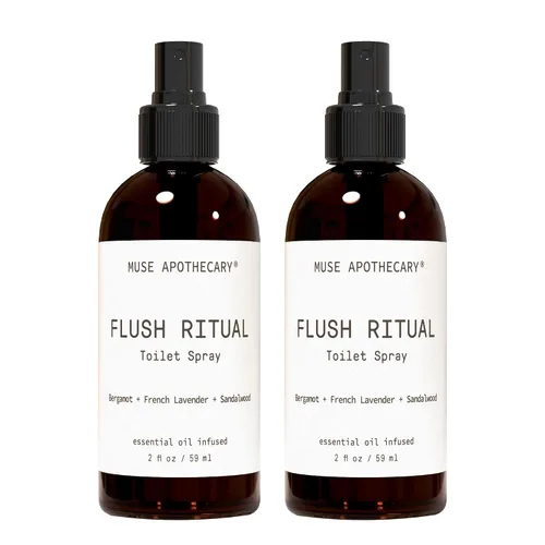 Miniatura 46 de Muse Apothecary Flush Ritual - Aerosol para inodoro aromático y refrescante, usar antes de ir, 2 onzas, infundido con aceites esenciales naturales