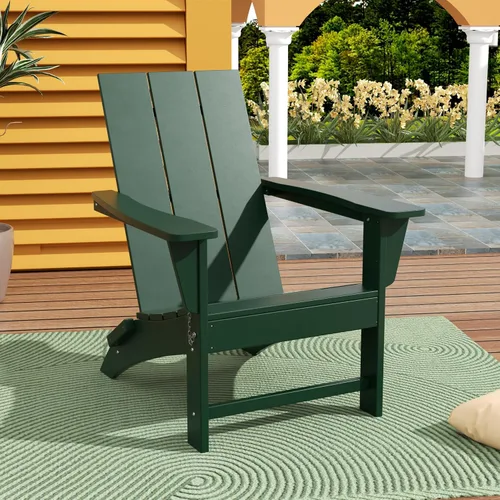 Miniatura 27 de WestinTrends Ashore - Silla plegable Adirondack moderna para exteriores (juego de 2), color marrón oscuro
