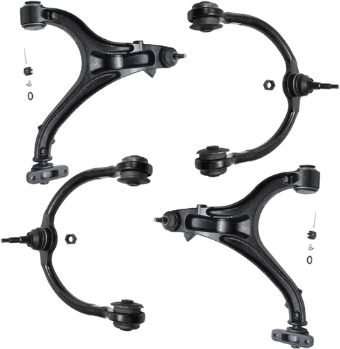 Miniatura 38 de Detroit Axle - Brazos de control superiores traseros para Chrysler 300 Dodge Challenger Charger Magnum, reemplazo del conjunto de brazos de control