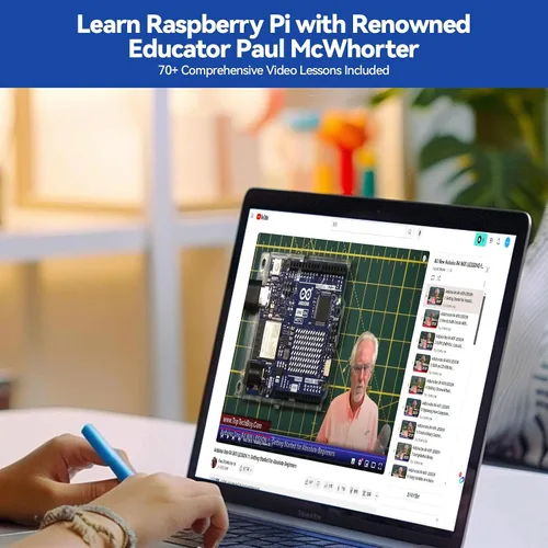 Miniatura 2 de SunFounder Da Vinci Kit de inicio para Raspberry Pi 5 4B 3B B+ 400, Zero 2 W, Python C Java Scratch Node.js, tutoriales en línea y cursos en video