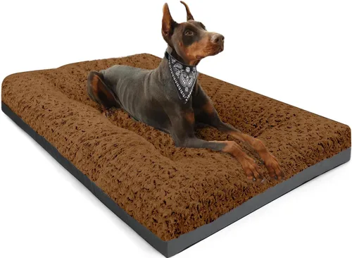 Miniatura 9 de POCBLUE Cama Extra Grande para Perro, Alfombrilla de Felpa XXL Lavable para Jaula/Cages, Cama Antideslizante para Mascotas para Uso