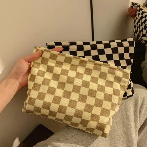 Miniatura 2 de SxoSyo Bolsas de cosméticos para mujer, bolsa de maquillaje grande, bolsa de viaje con cremallera, organizador de brochas de maquillaje para regalos