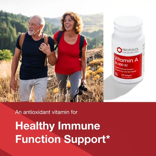 Miniatura 3 de PROTOCOL FOR LIFE BALANCE Vitamina A 25,000 UI - Salud ocular, retina e inmune - 100 cápsulas blandas