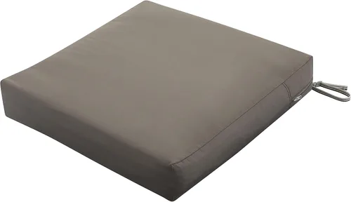 Miniatura 41 de Classic Accessories Ravenna - Cojín de asiento de patio resistente al agua de 21 x 19 x 5 pulgadas, color gris pardo oscuro, cojín de sofá biplaza