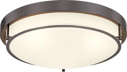 Miniatura 15 de 4822-BN - Lámpara de techo cerca de techo, de níquel con 2 luces para lavandería, cocina, dormitorio, baño, 4822-BN Clase esmerilada y níquel