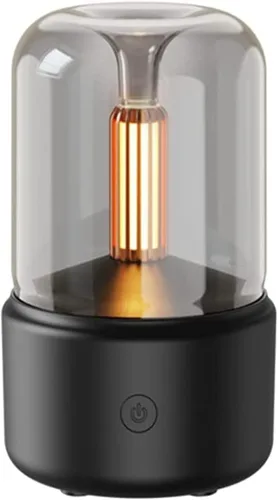 Miniatura 4 de Difusor de aire de llama a la luz de las velas, difusor de aceite esencial portátil, sin ruido, 4.1 fl oz, difusor de aroma sin agua, protección