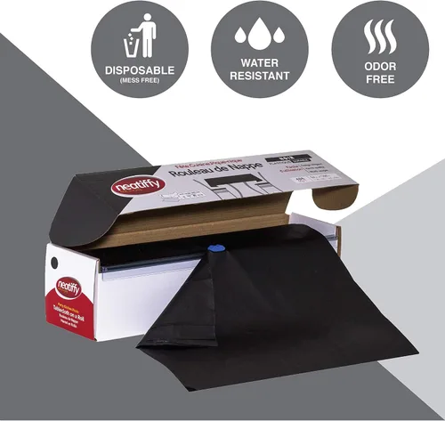 Miniatura 6 de Neatiffy Rollo de mantel de plástico desechable Mantel impermeable de 54 pulgadas x 108 pies Mantel para mesas rectangulares, cuadradas