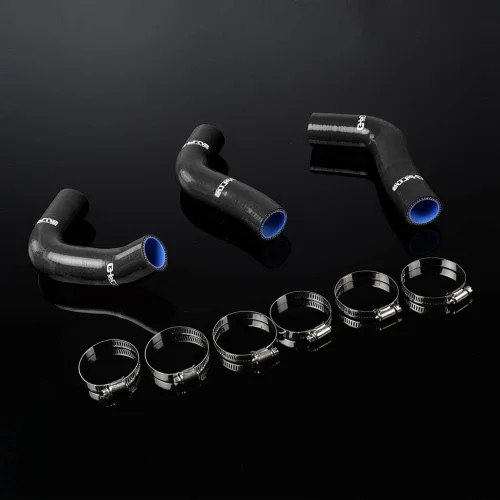 PIT66 Kit de manguera de radiador de silicona, compatible con Mazda Miata Mx5 1994-1997 1.8l Na8c Bpze negro con abrazaderas