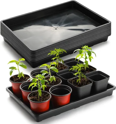 Miniatura 8 de RooTrimmer Paquete de 5 Bandejas para Vivero, Bandeja para Plantas con Capacidad de Transporte y Soporte para Macetas de 24 Celdas, Bandeja