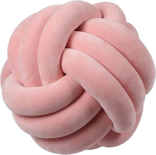 Miniatura 32 de Cyprinus Carpio Almohada de nudo de bola para el hogar (gris oscuro, 10.6 pulgadas), 1 unidad (paquete de 1)