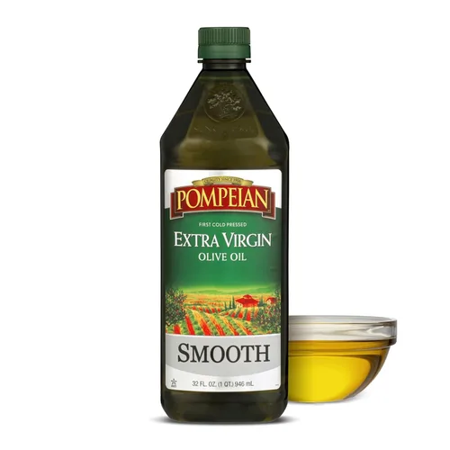 Miniatura 9 de Aceite de Oliva Extra Virgen Suave Pompeian, Contiene Polifenoles, Primer Prensado en Frío, 101 Fl Oz
