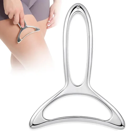 Miniatura 10 de lifechill Masajeador de drenaje linfático y herramientas de masaje anticelulitis para esculpir el cuerpo, gua sha de metal y raspador muscular