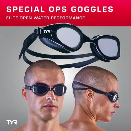 Miniatura 2 de TYR Special Ops 2.0 Swim Goggles – Racing Goggles for Adults, Anti-Fog, UV Protection, Mirrored & Non-Mirrored Lenses Negro