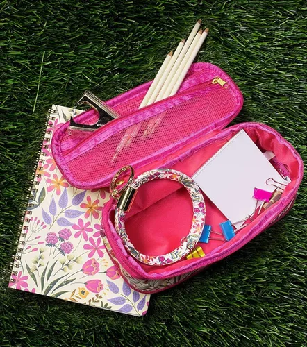 Miniatura 5 de Steel Mill & Co - Cuaderno pequeño en espiral floral rosa/morado, diario de 8.25 x 6.25 pulgadas con tapa dura duradera y 160 páginas forradas