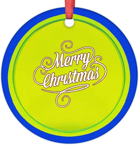 Miniatura 21 de Adornos de pelota de tenis para árboles de Navidad, adornos deportivos de Navidad personalizados 2022, adornos colgantes conmemorativos de Navidad