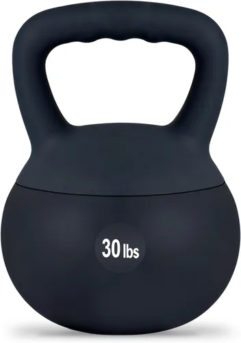Miniatura 18 de Pesas rusas suaves (5-30 libras), relleno de arena de hierro para gimnasio en casa, entrenamiento de fuerza y fitness, diseño a prueba de golpes