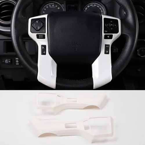 Miniatura 14 de Molduras Cromadas para Volante de Automóvil Cubiertas Adhesivos Calcomanías Compatible con Toyota Tundra 2014-2021 Tacoma 2016-2022 ABS Accesorios