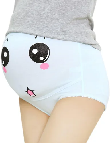 Miniatura 3 de Cotton Whisper 3 paquetes de pantys ajustables con estampado de sonridad de embarazo maternidad