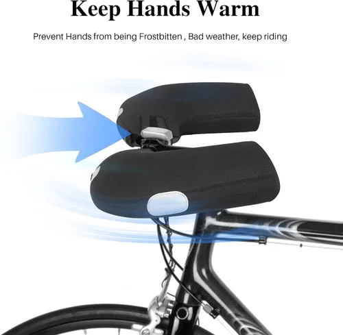 Miniatura 5 de Manoplas de manillar de bicicleta Forro polar Manoplas de manillar