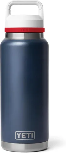 Miniatura 14 de YETI Rambler - Botella de 36 onzas, aislada al vacío, a prueba de fugas, de acero inoxidable con tapón para sorbos Aislamiento al vacío Azul marino