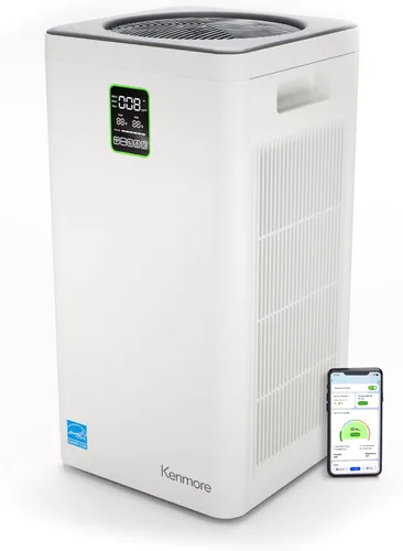 Kenmore Purificador de aire PM4030 con filtro HEPA verdadero H13, cubre hasta 2300 pies cuadrados, sistema de filtración HEPA de 3 etapas