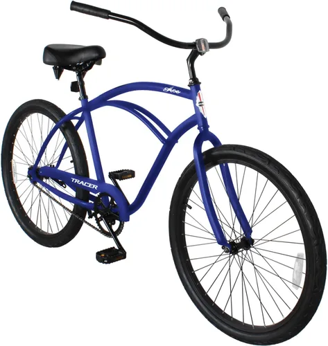 Miniatura 19 de Tracer ACE - Bicicleta crucero de playa de una sola velocidad de 26 pulgadas con freno de posavasos para hombres y mujeres, varios