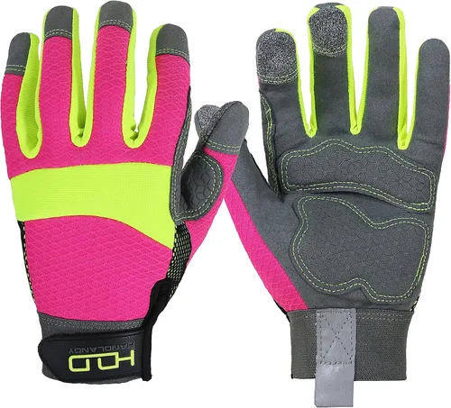 Miniatura 10 de HANDLANDY HLDD Work Gloves Women, Safety Work Gloves Touchscreen Working Glove for Mechanic, Gardening, Construction, DIY