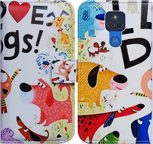 Miniatura 11 de Bcov Funda para Moto G Play 2021 [no compatible con G Play 2020], funda de piel con tapa para teléfono con diseño de flor de ciruelo con ranura