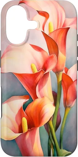 Calla Lilies Flower Floral Watercolor Case for iPhone 17