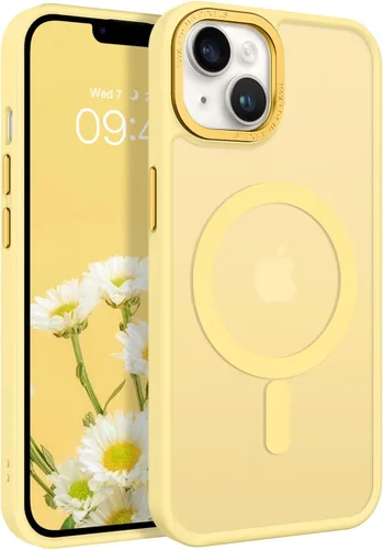 Miniatura 12 de BENTOBEN Funda magnética para iPhone 14 Plus, compatible con MagSafe, translúcida mate, esmerilada, delgada, ligera, a prueba de golpes