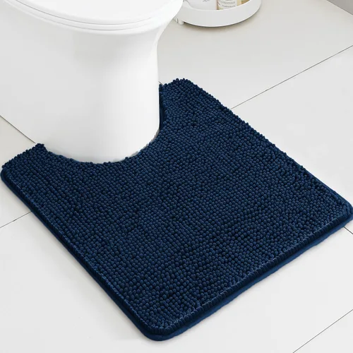 Miniatura 57 de Alfombra de baño pequeña de 12 x 18 pulgadas, lavable y absorbente, antideslizante, alfombra de baño de felpilla gruesa y suave para baño, ducha