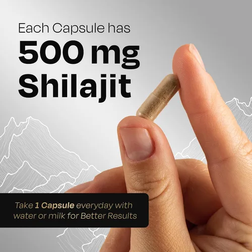 Miniatura 3 de Auric Shilajit/Shilajeet Energy 60 Cápsulas Shilajit puro probado en laboratorio