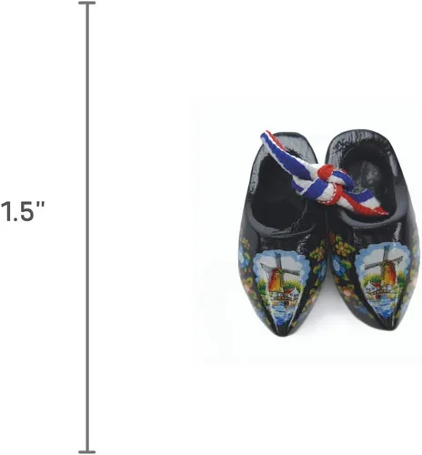 Miniatura 2 de Little Wooden Shoes Magnetic Gift Negro (1.5")