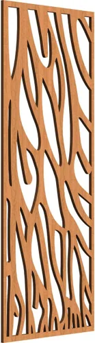Miniatura 102 de 9 3/8"W x 24 3/8"H x 1/4"T Bristol Decorativos Paneles de Pared de Madera Calado, Cereza