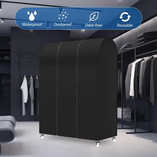 Miniatura 6 de Zilink Funda para Perchero de Ropa de 43 Pulgadas a Prueba de Polvo Transpirable Funda para Perchero de Ropa Bolsas para Ropa Grandes Protector