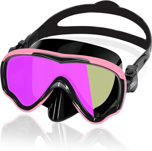 Miniatura 17 de EverSport Gafas de natación para adultos con cubierta para la nariz, máscara de buceo transparente antivaho amplia visión sin borrosidad