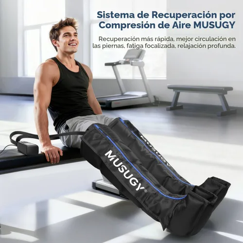 Miniatura 2 de Sistema de recuperación de compresión de aire secuencial: botas profesionales de compresión de piernas completas para circulación y recuperación